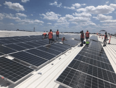 Next Generation Energy solar panel installation work in Lavington
