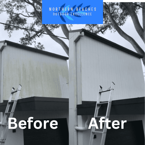 Northern Beaches Outdoor Excellence pressure washing work in Frenchs Forest