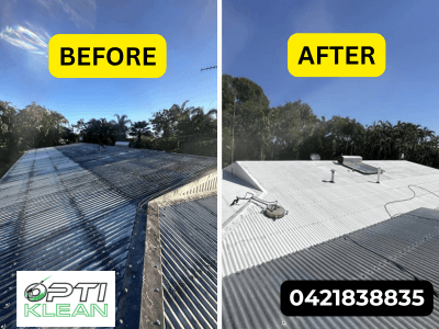 OptiKlean pressure washing work in Leanyer