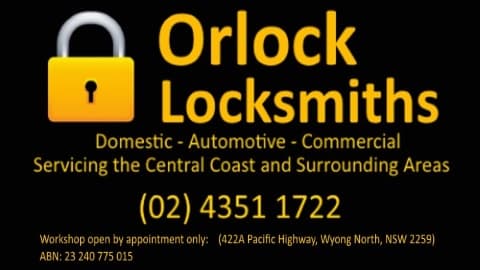 Orlock Locksmiths locksmith work in Wyong
