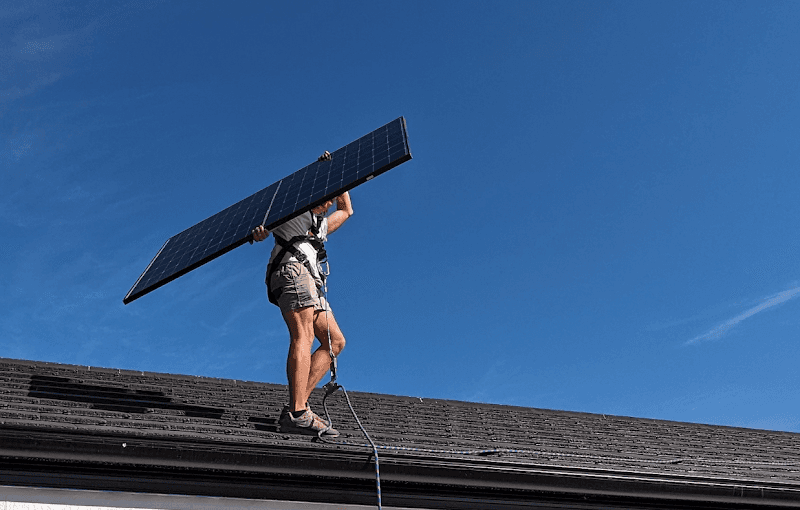 Outback Solar solar panel installation work in Penrith