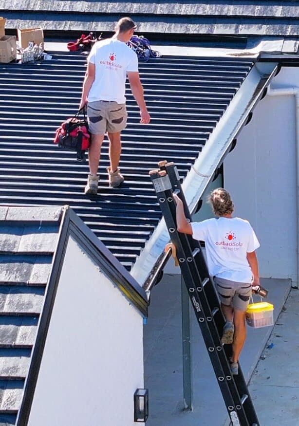 Outback Solar solar panel installation work in Penrith