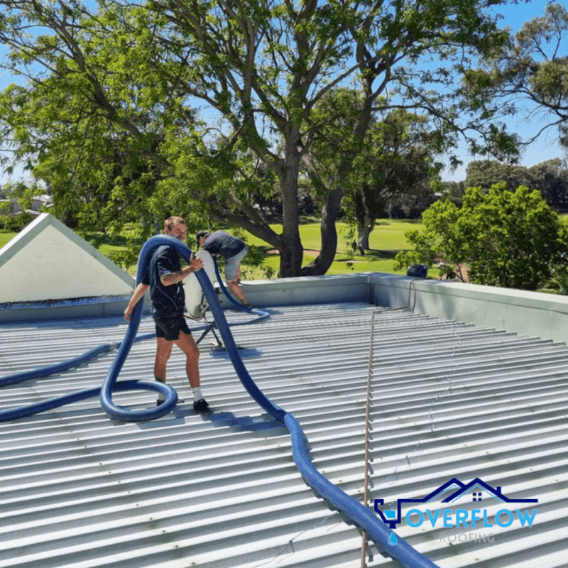 Overflow Roofing gutter cleaning work in Mandurah