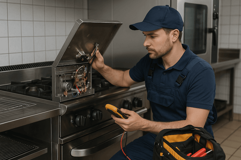 Pacific Commercial Services appliance repair work in Surfers Paradise