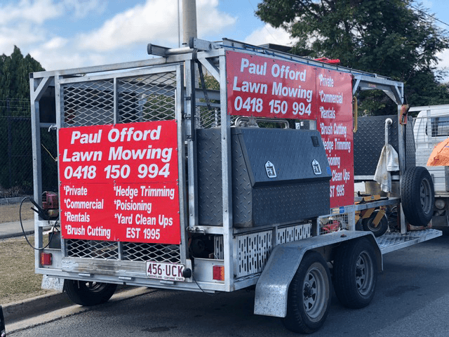 Paul Offord Mowing gardening work in Norman Gardens