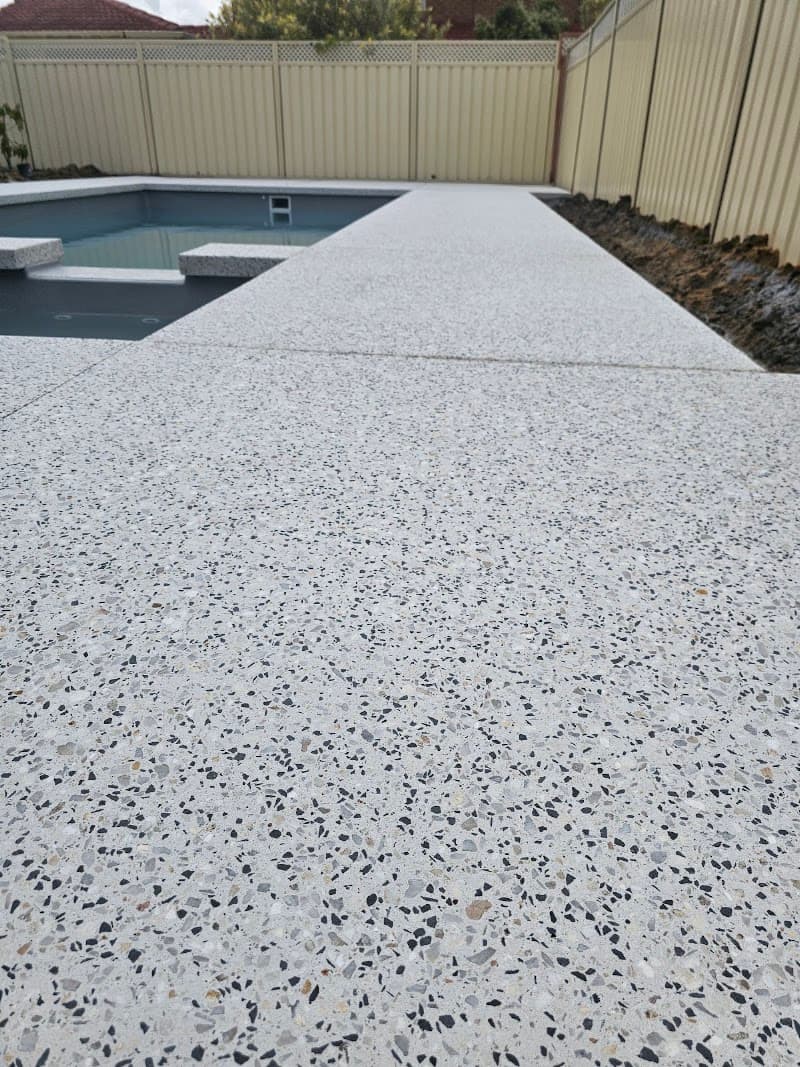 Perth Exposed Aggregate concreting work in Subiaco