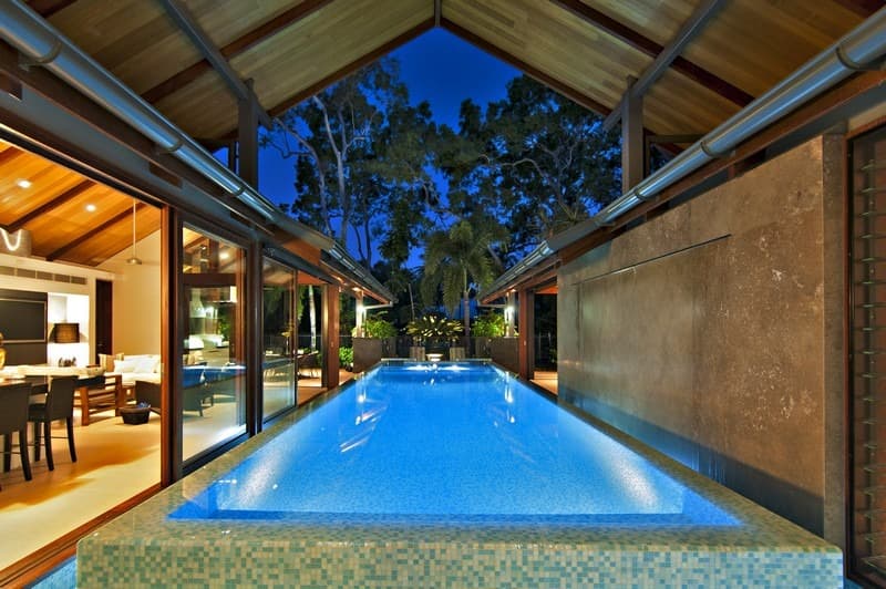 Placid Pools pool builder work in Smithfield
