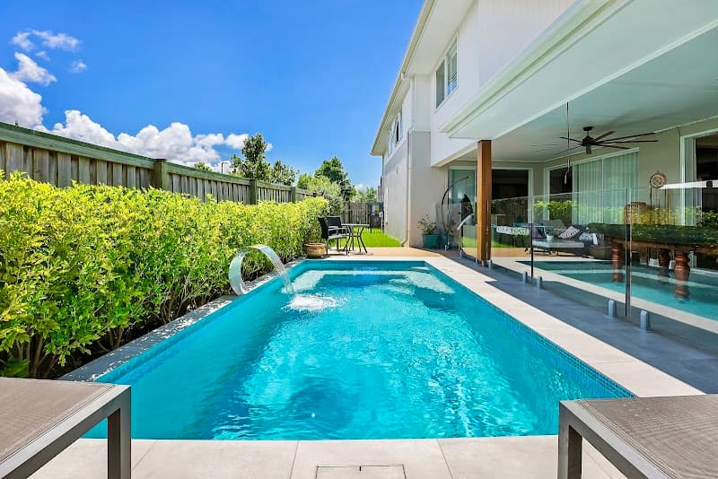 Poolfab Pool + Landscape Creations pool builder work in Kunda Park