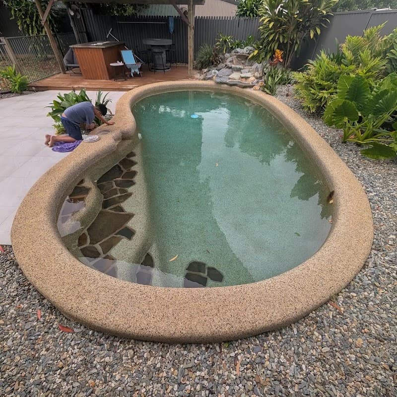 Poolside Cairns pool builder work in Bungalow