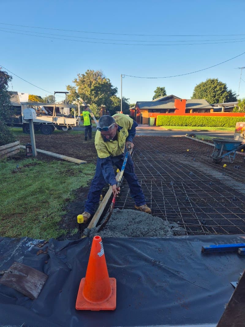 Premier Concrete Toowoomba Pty Ltd concreting work in Rangeville