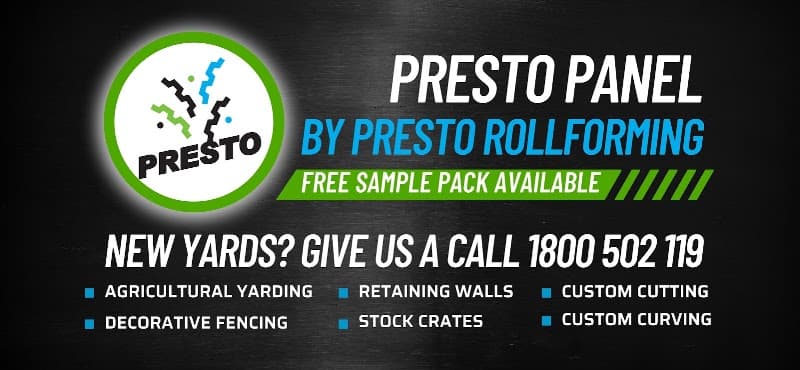 Presto Rollforming fencing work in Mount Gambier