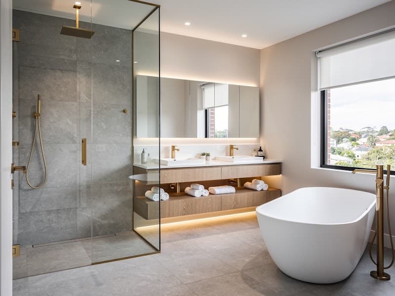 Prime Kitchens and Baths bathroom renovation work in Parramatta