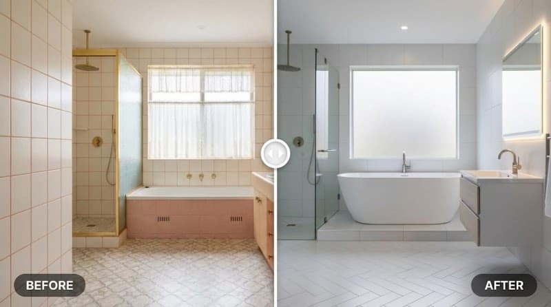 Prime Kitchens and Baths bathroom renovation work in Parramatta