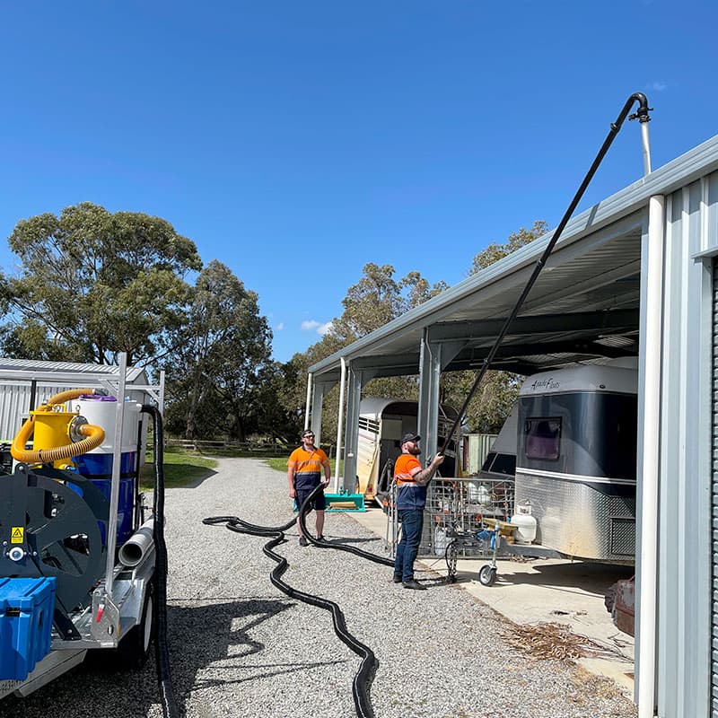 ProFlo gutter cleaning work in Naval Base