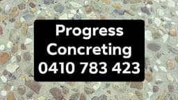 Progress Concreting