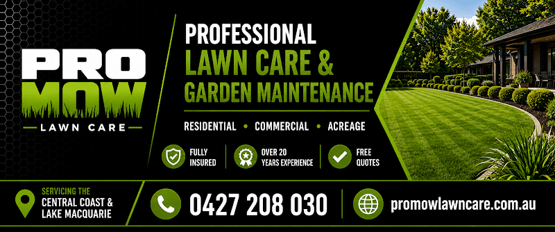 ProMow Lawn Care lawn care work in Morisset