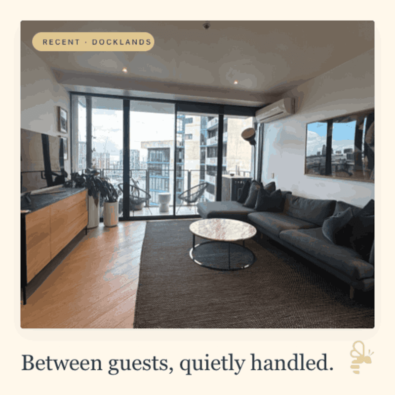 Qbees cleaning work in South Melbourne
