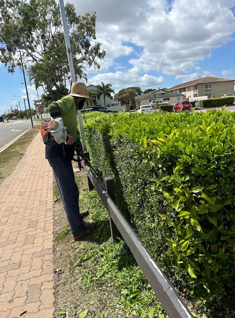 Queensland Facility Services gardening work in Townsville City