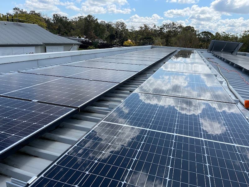 Queensland Window Cleaning & House Washing solar panel cleaning work in Spring Hill