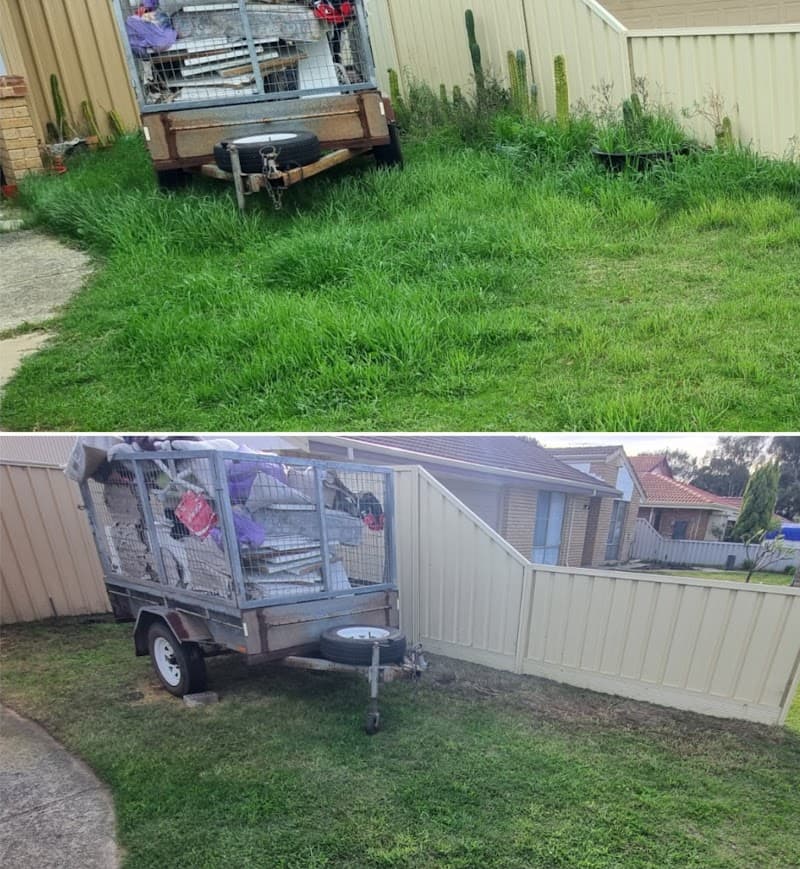 Quin's Groundskeeping landscaping work in Safety Bay