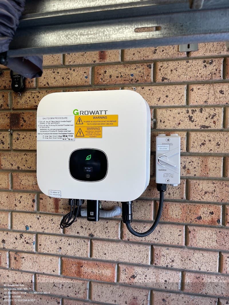 Raf Power solar panel installation work in Perth