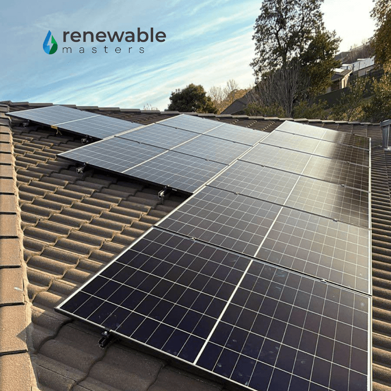 Renewable Masters solar panel installation work in North Geelong