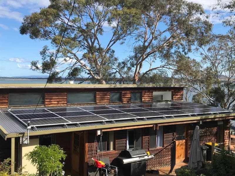 REST Energy Tasmania solar panel installation work in Old Beach