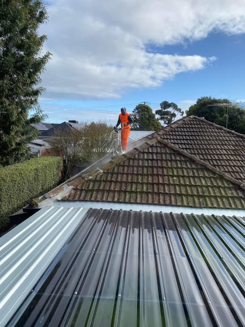 Roof shine restorations roofing work in Newtown
