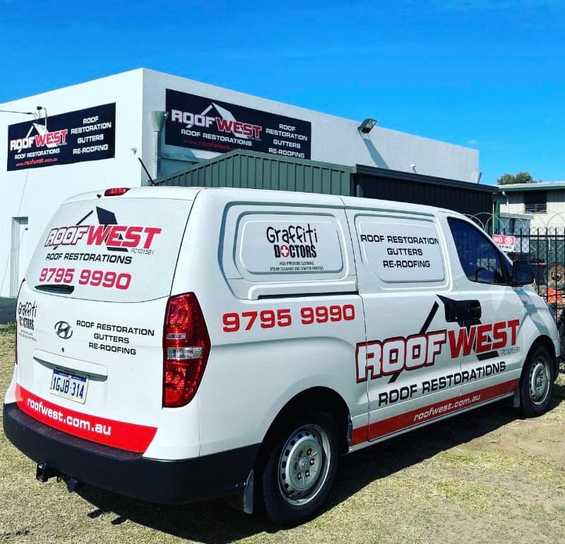 Roofwest Roof Restorations gutter cleaning work in East Bunbury