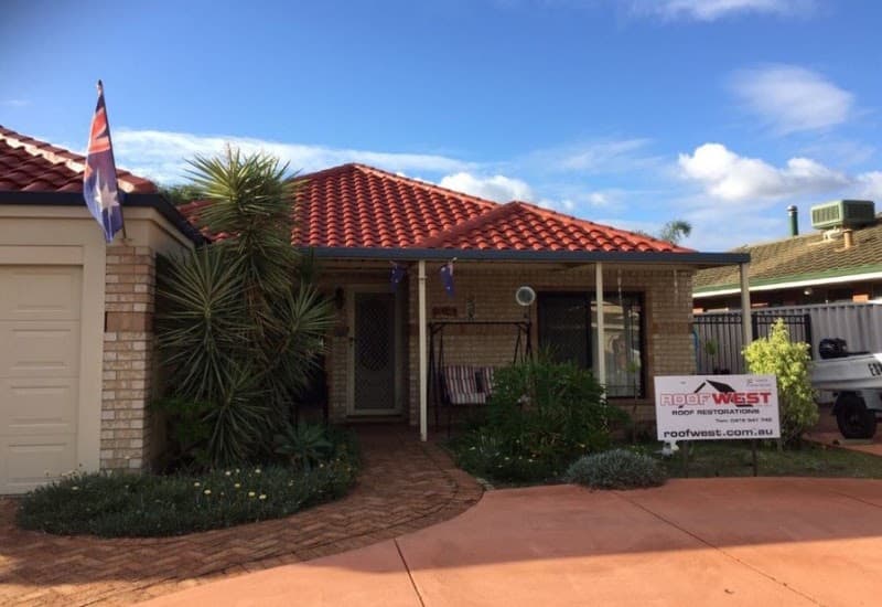 Roofwest Roof Restorations gutter cleaning work in East Bunbury