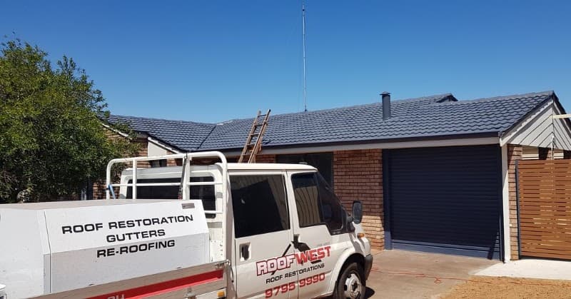 Roofwest Roof Restorations gutter cleaning work in East Bunbury