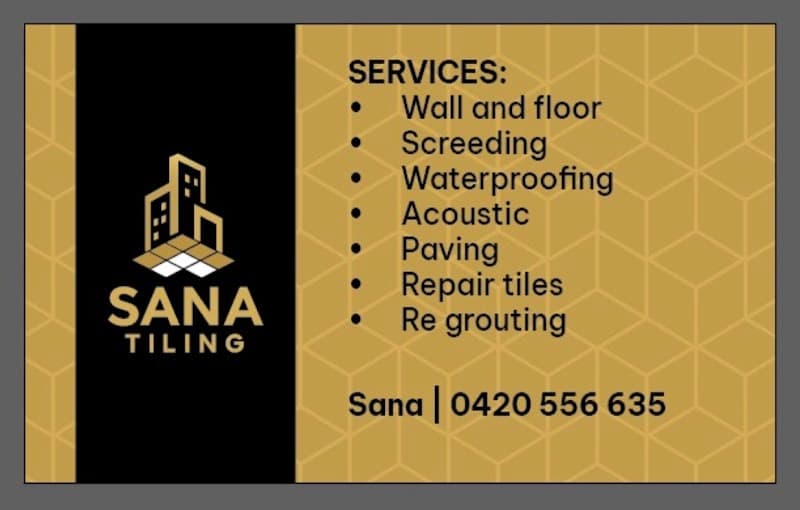 Sana Tiling tiling work in Dandenong