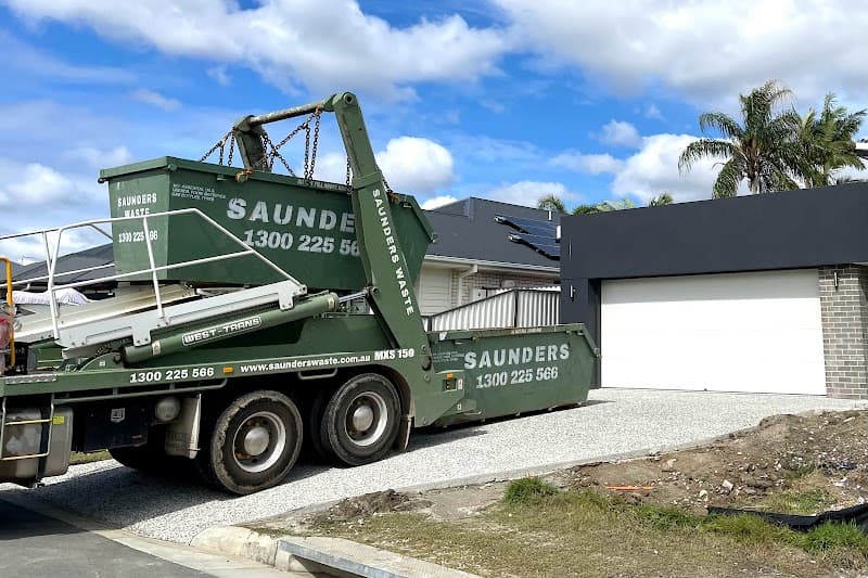Saunders Waste - Brisbane Skip Bin Hire rubbish removal work in Enoggera