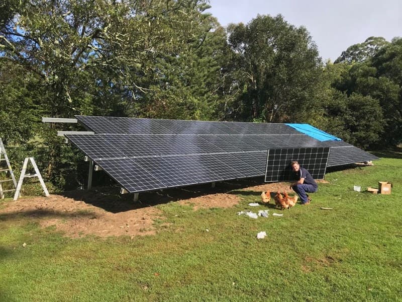 SEA Solutions Australia solar panel installation work in Berkeley Vale