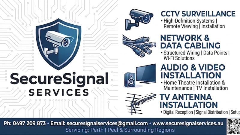 Secure Signal Services security & cctv work in Mandurah