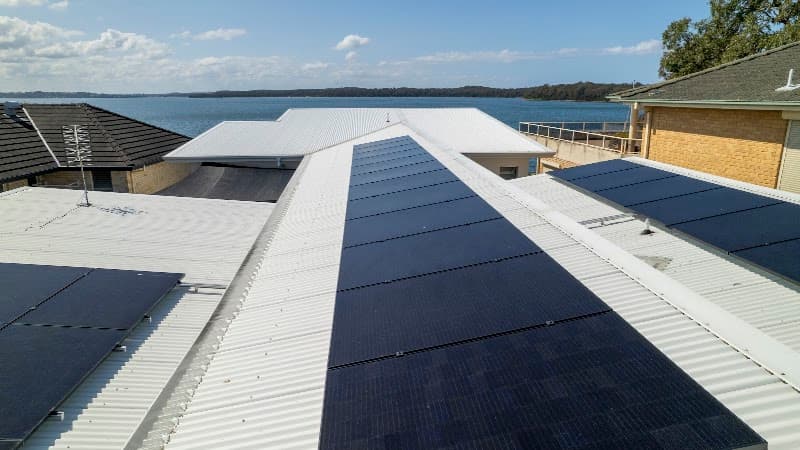 Sherwood Solar Pty Ltd solar panel installation work in Gwandalan