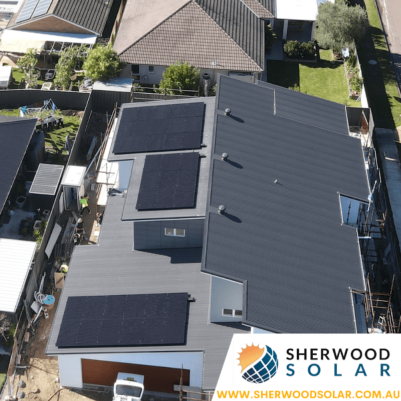 Sherwood Solar Pty Ltd solar panel installation work in Gwandalan