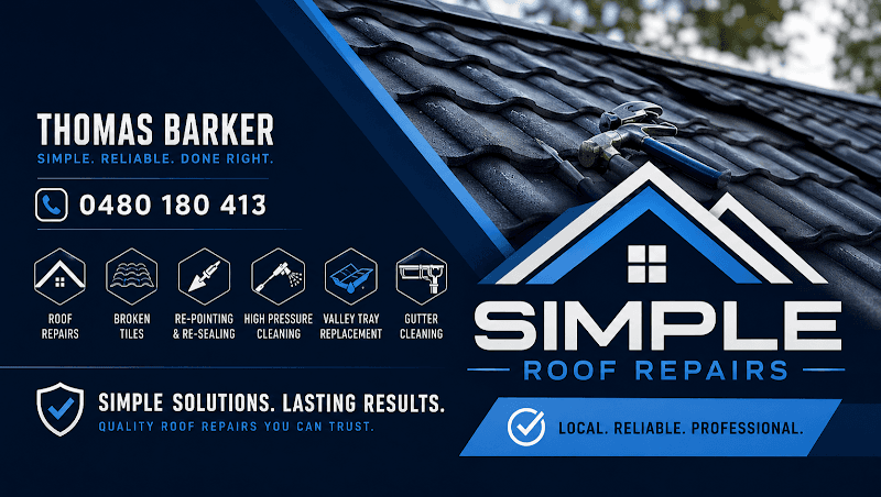 Simple Roof Repairs roofing work in Dudley Park