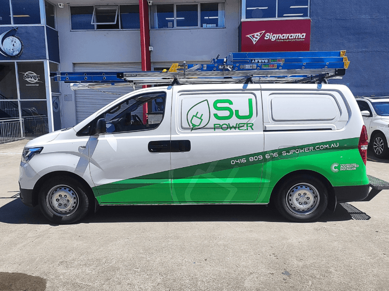SJ Power solar panel installation work in Morisset