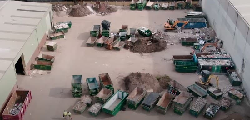 Skip Bin Co rubbish removal work in Banksmeadow