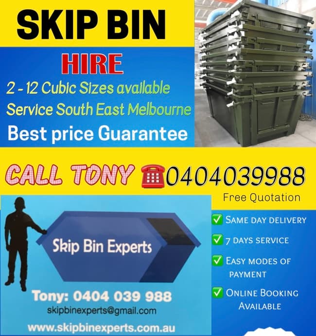 Skip Bin EXPERTS rubbish removal work in Dandenong South