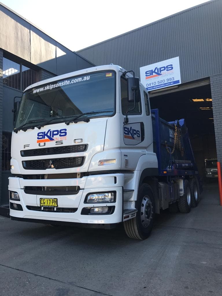 Skips On Site rubbish removal work in Milperra