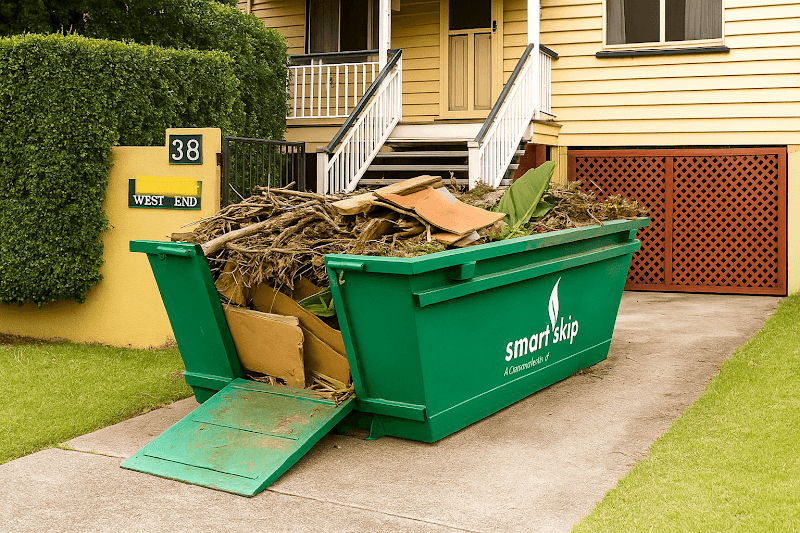 Smart Skip Bins rubbish removal work in Milton