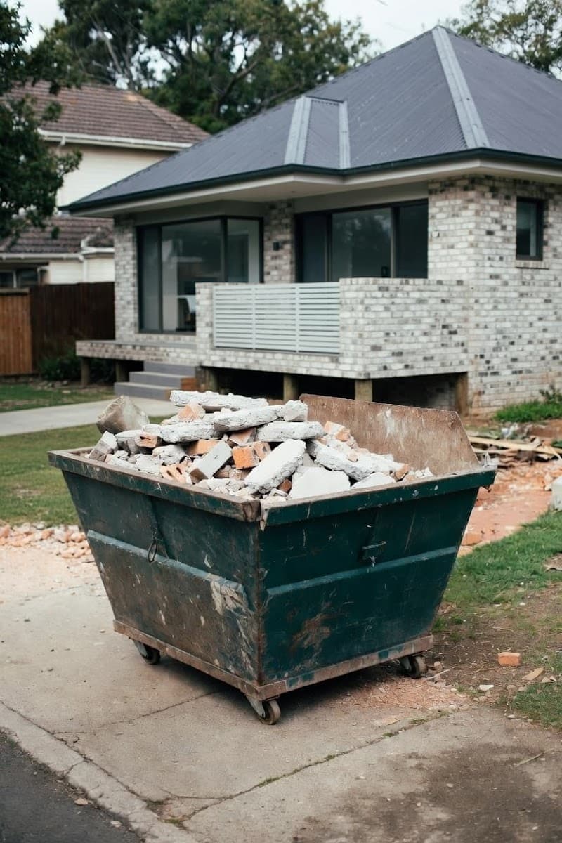 Smart Skip Bins rubbish removal work in Milton