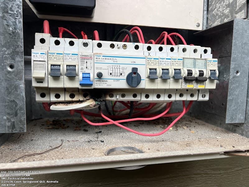 SMS Electrical Industries Pty Ltd electrician work in Slacks Creek