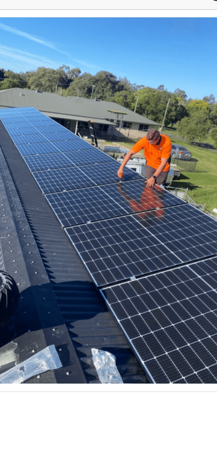 Solar Output solar panel installation work in Brisbane City