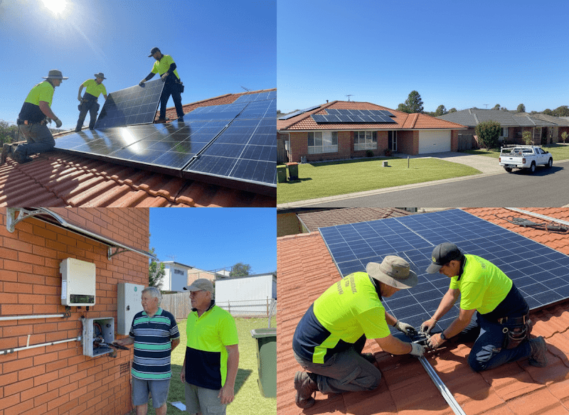 Solar Rockhampton | NSN solar panel installation work in Park Avenue