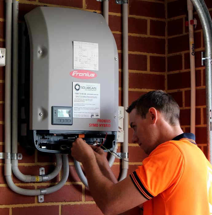 Solargain solar panel installation work in Ashmore