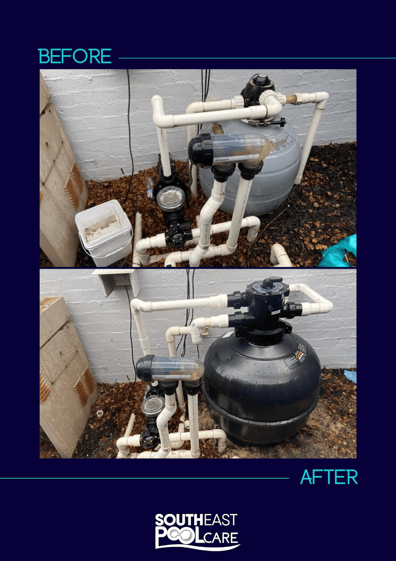 South East Pool Care pool maintenance work in Edithvale