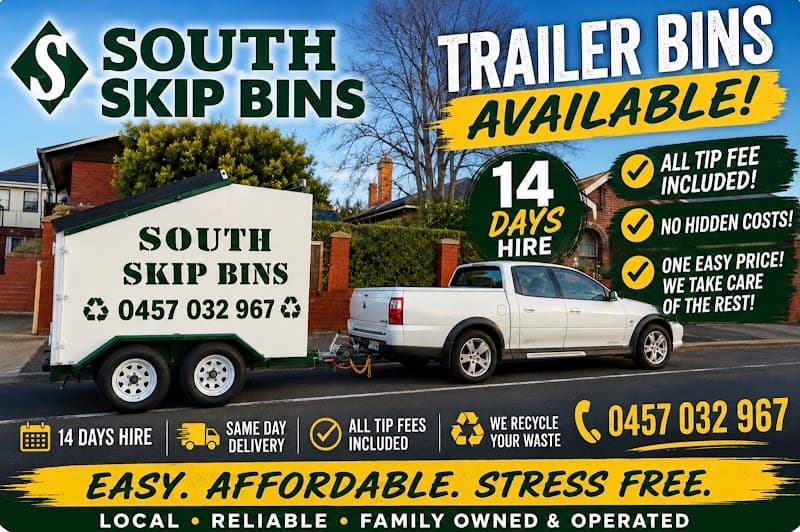 South Skip Bins rubbish removal work in New Town